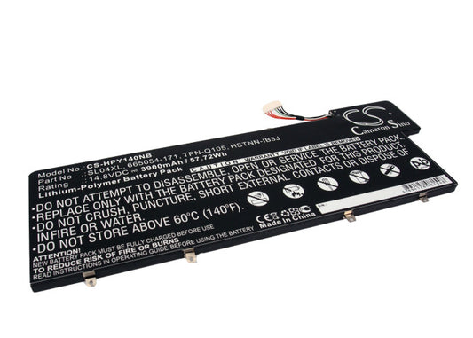 Replacement Battery for HP ENVY 14-3001TU – Notebook, Laptop – 3900mAh / 14.8V