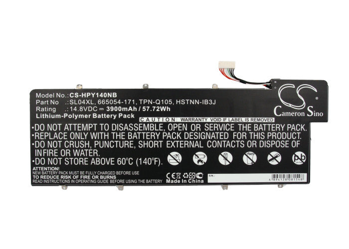 Replacement Battery for HP  ENVY 14-3001TU – Notebook, Laptop – 3900mAh/57.72Wh / 14.8V
