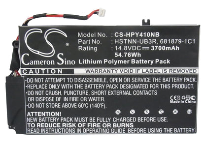 Replacement Battery for HP  EL04XL – Notebook, Laptop – 2700mAh / 39.96Wh / 14.8V