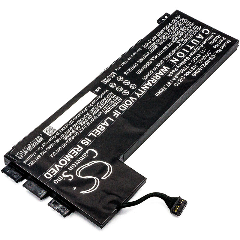 Replacement Battery for HP ZBook 15 G3 – Notebook, Laptop – 7700mAh / 11.4V - image 2