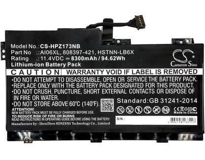 Replacement Battery for HP ZBook 17 G3 – Notebook, Laptop – 8300mAh / 11.4V - image 3