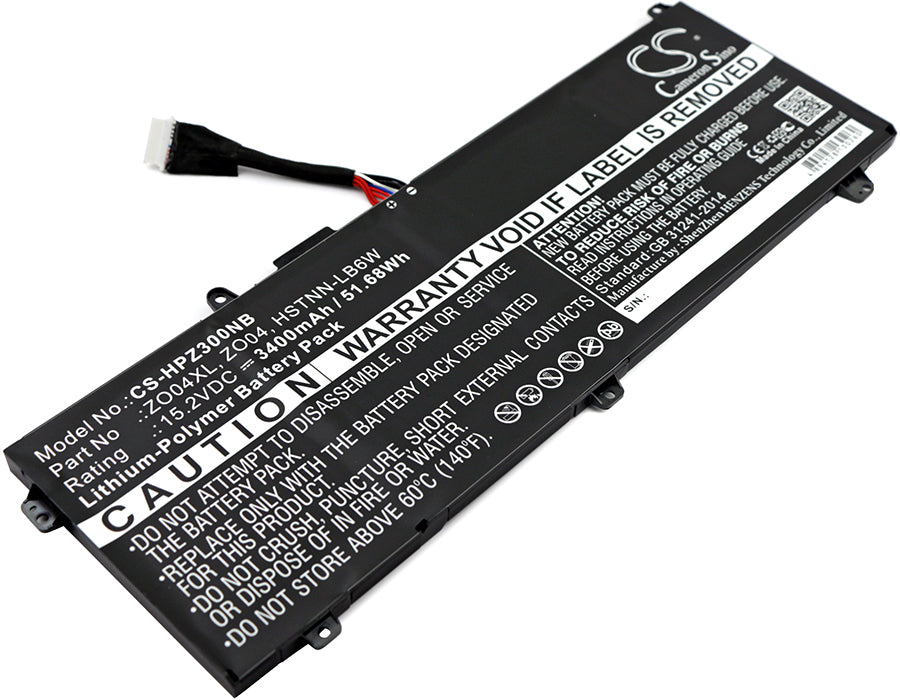 Replacement Battery for HP Zbook Studio G3 – Notebook, Laptop – 3400mAh / 15.2V - image 1