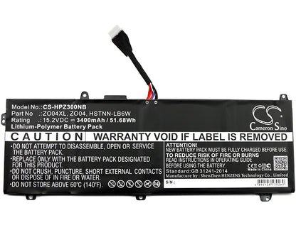 Replacement Battery for HP Zbook Studio G3 – Notebook, Laptop – 3400mAh / 15.2V - image 3