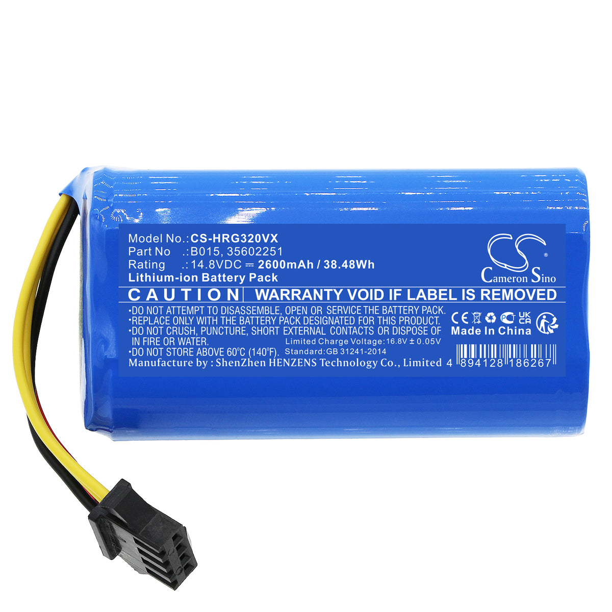 Replacement Battery for Easyhome | Hoover 800560 Robot – Vacuum – 2600mAh / 14.8V