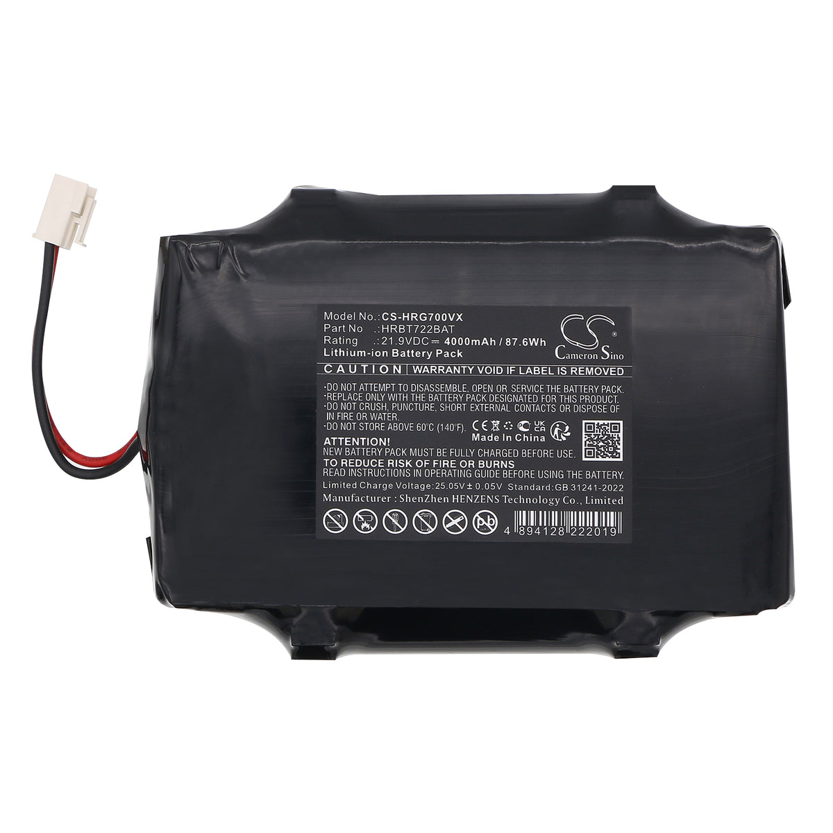 Replacement Battery for Hoover H-GO 700 – Vacuum – 4000mAh / 21.9V