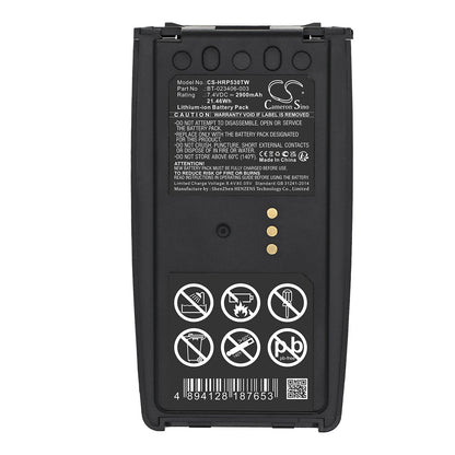 Replacement Battery for Harris  P5300 – Two-Way Radio – 2900mAh / 21.46Wh / 7.4V