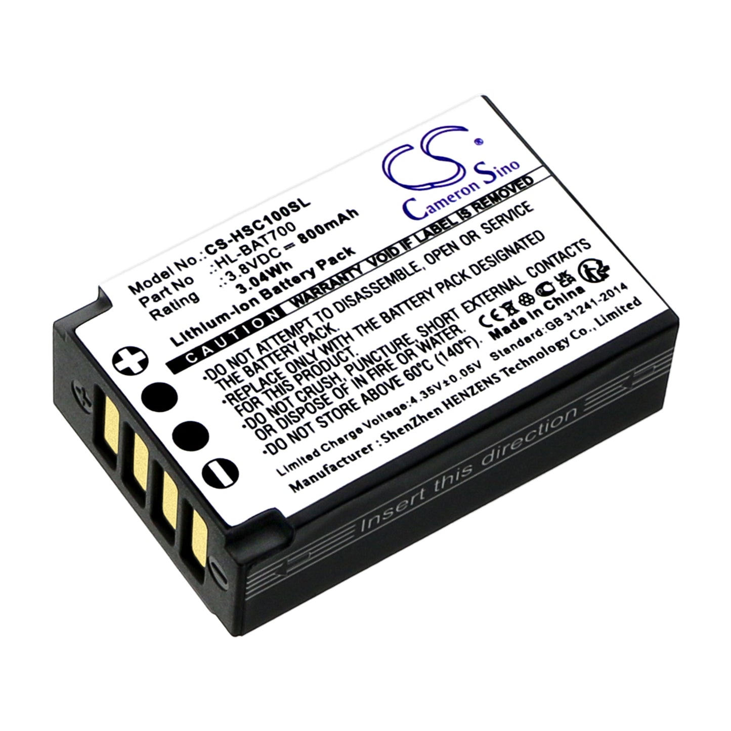 Replacement Battery for Hollyland Solidcom C1 – Wireless Headset – 800mAh / 3.8V - image 1