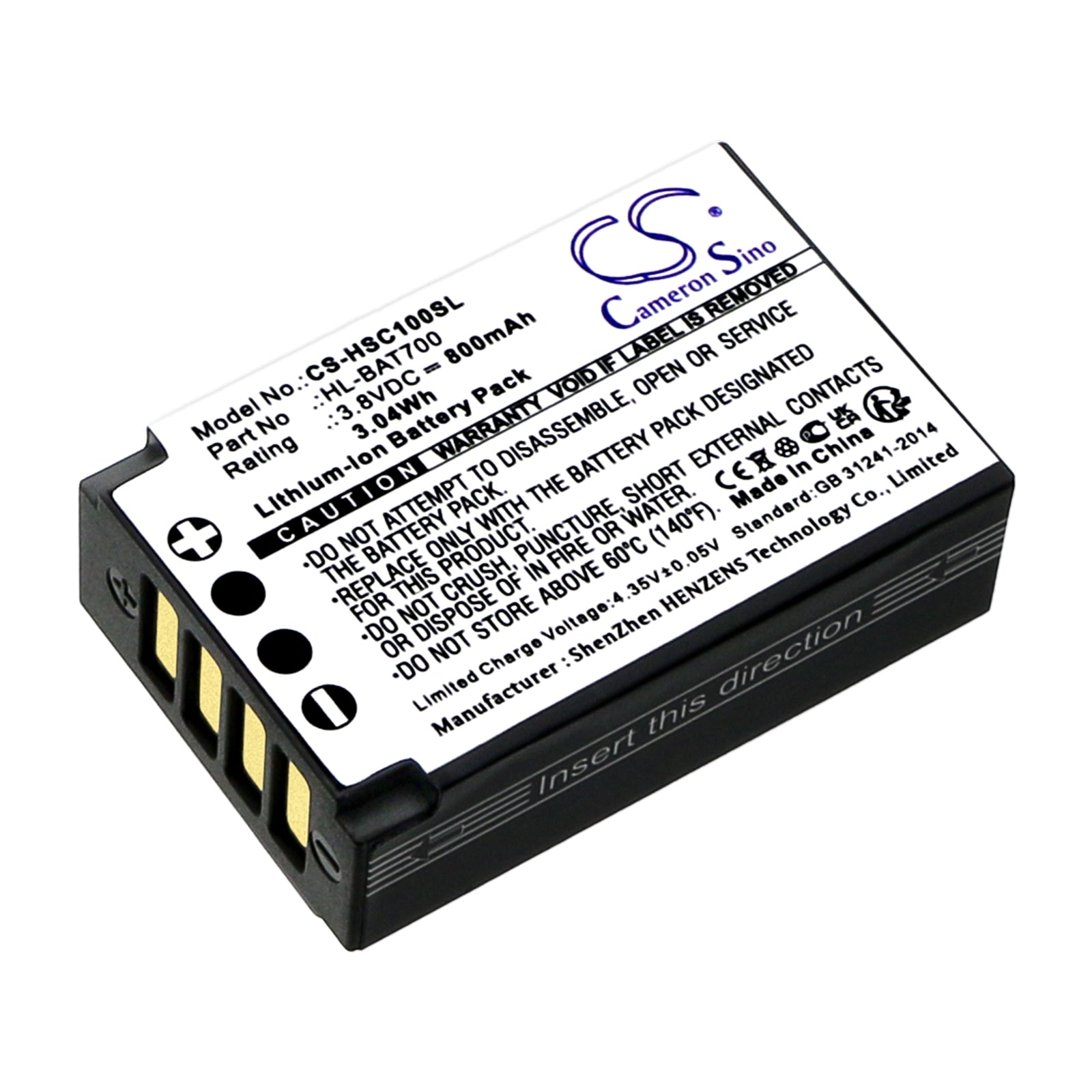 Replacement Battery for Hollyland Solidcom C1 – Wireless Headset – 800mAh / 3.8V - image 1