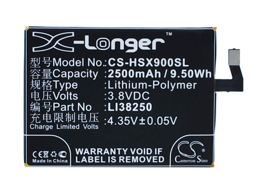 Replacement Battery for Hisense X9T – Mobile, SmartPhone – 2500mAh / 3.8V