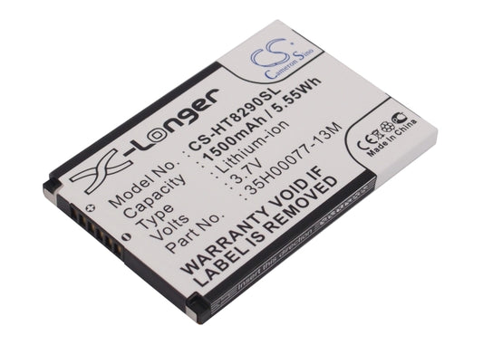 Replacement Battery for HTC T8290 – Mobile, SmartPhone – 1500mAh / 3.7V