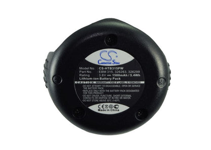 Replacement Battery for Hitachi  DB 3DL – Power Tools – 1500mAh / 5.40Wh / 3.6V