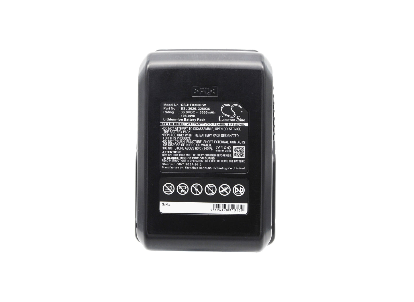 Replacement Battery for Hitachi  DH 36DAL – Power Tools – 3000mAh / 108.00Wh / 36.0V