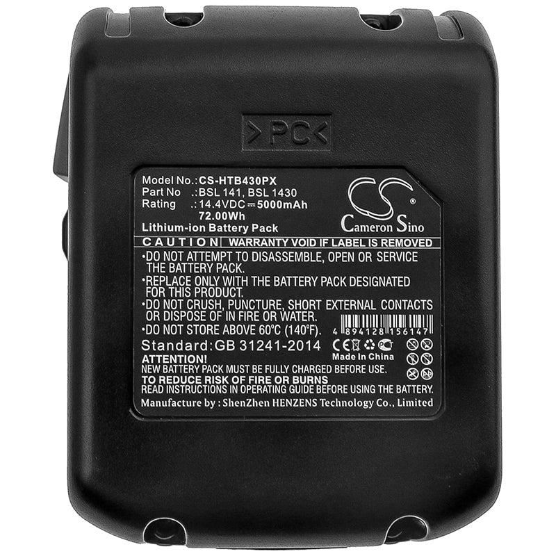 Replacement Battery for Hitachi DS 14DBL – Power Tool – 5000mAh / 14.4V