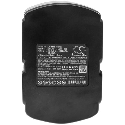Replacement Battery for Hitachi  C 18DL – Power Tools – 5000mAh / 90.00Wh / 18.0V