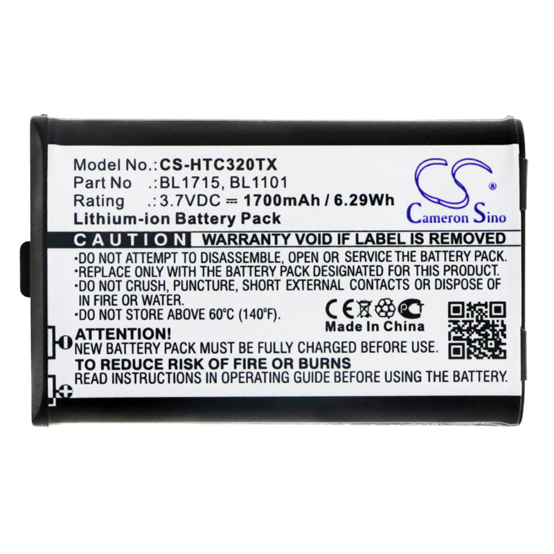 Replacement Battery for HYT TC-320 – Two-Way Radio – 1700mAh / 3.7V - image 3
