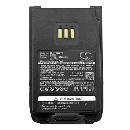 Replacement Battery for Hytera  DP505 – Two-Way Radio – 1500mAh / 11.1Wh / 7.4V