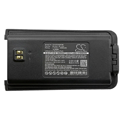 Replacement Battery for HYT  TC-610 – Two-Way Radio – 2000mAh / 14.80Wh / 7.4V