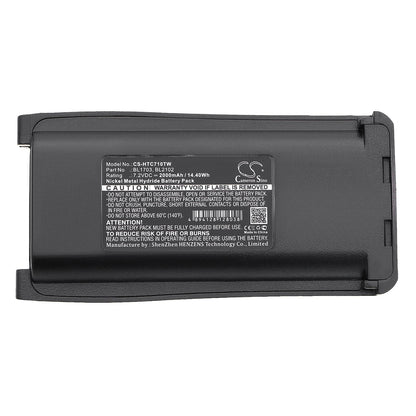 Replacement Battery for Hytera  TC 800M – Two-Way Radio – 2000mAh / 14.40Wh / 7.2V