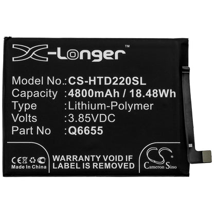 Replacement Battery for HTC Desire 20 Pro – Mobile, SmartPhone – 4800mAh / 3.85V