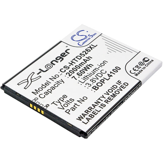 Replacement Battery for HTC Desire 526 – Mobile, SmartPhone – 2000mAh / 3.8V