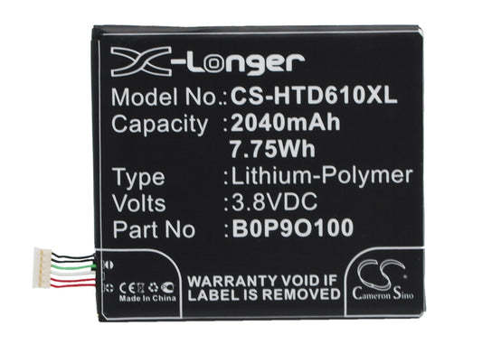 Replacement Battery for HTC Desire 610 – Mobile, SmartPhone – 2040mAh / 3.8V