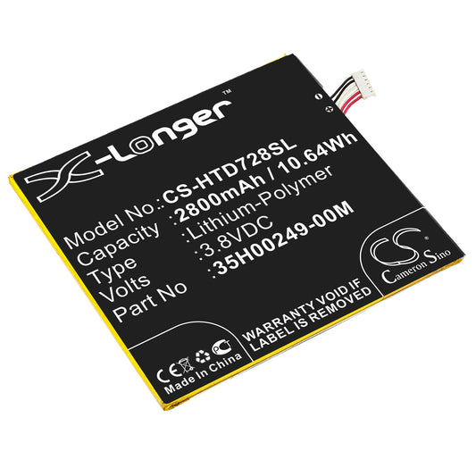 Replacement Battery for HTC Desire 728 – Mobile, SmartPhone – 2800mAh / 3.8V