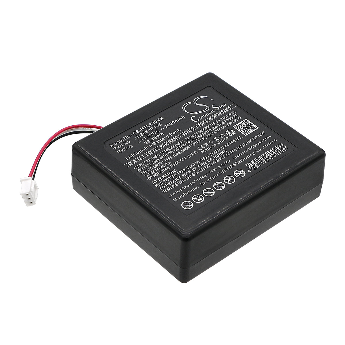 Replacement Battery for HOBOT Legee 668 – Vacuum – 2600mAh / 14.8V