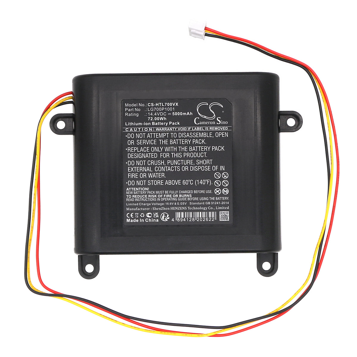 Replacement Battery for HOBOT Legee 7 – Vacuum – 5000mAh / 14.4V