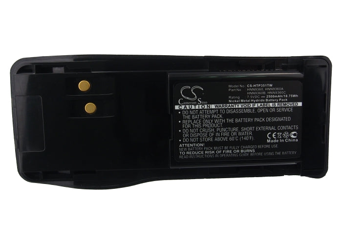 Replacement Battery for Motorola  GP350 – Two-Way Radio – 2500mAh/18.75Wh / 7.5V