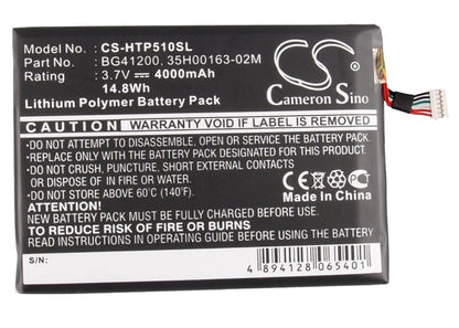 Replacement Battery for HTC Flyer – Tablet – 4000mAh / 3.7V