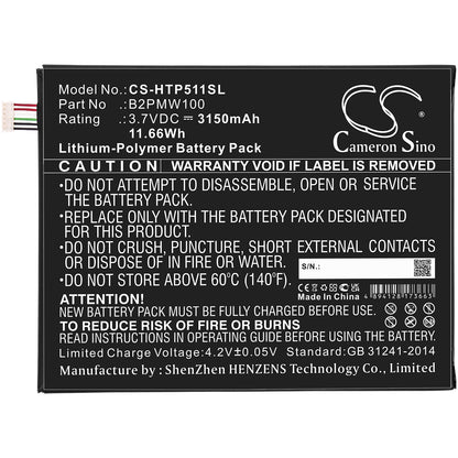 Replacement Battery for HTC P510 – Tablet – 3150mAh / 3.7V - image 3
