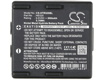 Replacement Battery for Hetronic  68300510 – Crane Remote Control – 600mAh / 5.76Wh / 9.6V