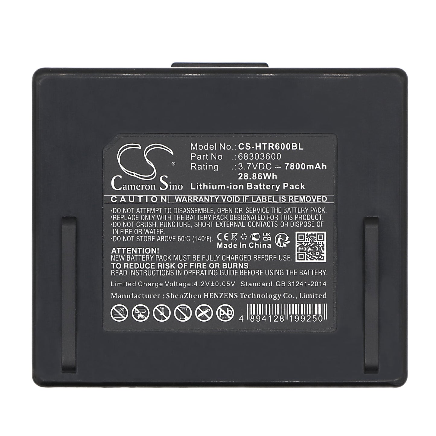 Replacement Battery for Hetronic  NOVA XXL – Crane Remote Control – 7800mAh / 28.86Wh / 3.7V