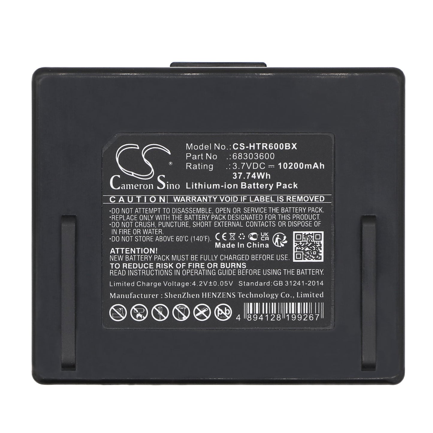 Replacement Battery for Hetronic  NOVA XXL – Crane Remote Control – 10200mAh / 37.74Wh / 3.7V