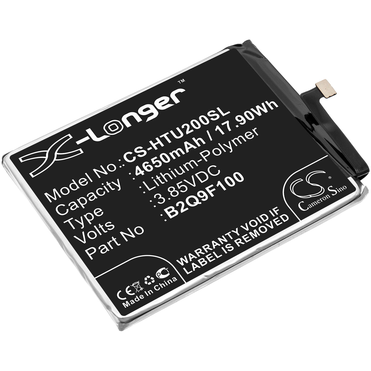 Replacement Battery for HTC U20 5G – Mobile, SmartPhone – 4650mAh / 3.85V