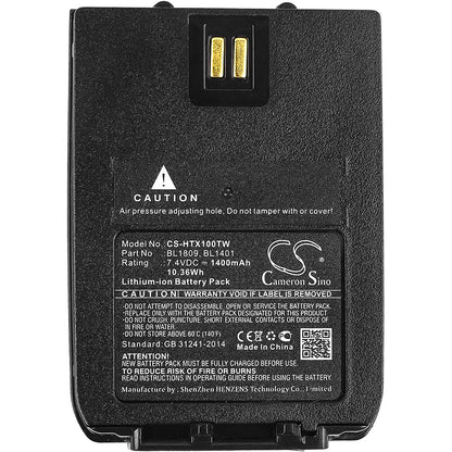 Replacement Battery for Hytera  X1e – Two-Way Radio – 1400mAh / 10.36Wh / 7.4V
