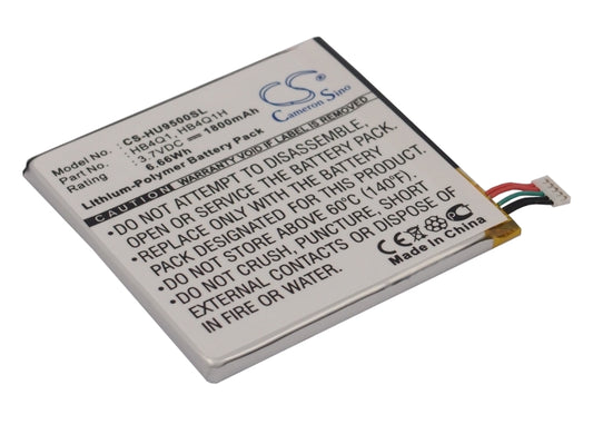 Replacement Battery for Huawei U9500 – Mobile, SmartPhone – 1800mAh / 3.7V