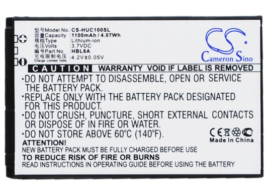 Replacement Battery for Huawei | ESIA C2600 – Mobile, SmartPhone – 1100mAh / 3.7V