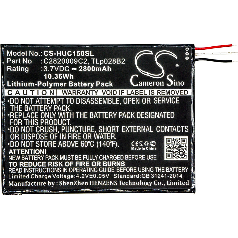 Replacement Battery for KURIO | Alcatel Tab 2 – Tablet – 2800mAh / 3.7V - image 3