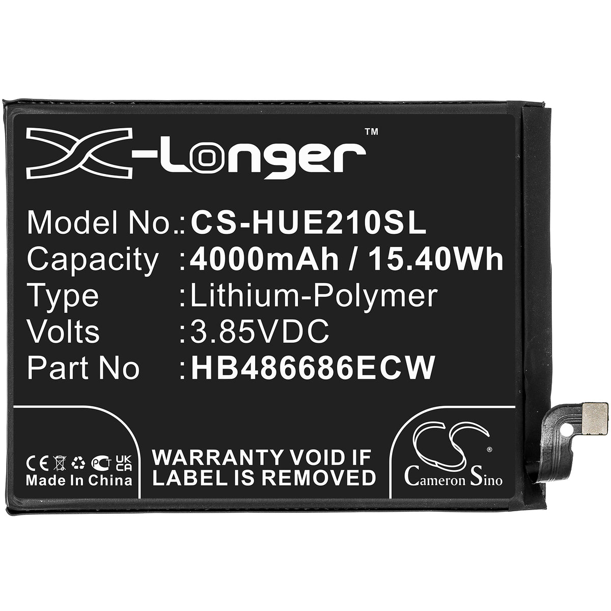Replacement Battery for Huawei Enjoy 20 Plus – Mobile, SmartPhone – 4000mAh / 3.85V