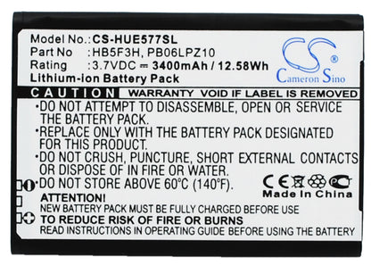 Replacement Battery for Huawei E5372T – Hotspot – 3400mAh / 3.7V