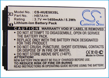 Replacement Battery for Vodafone | T-Mobile | Huawei Mobile Wi-Fi R201 – Hotspot – 1450mAh / 3.7V
