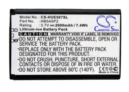 Replacement Battery for Sprint | T-Mobile | Huawei PCD EC5072 – Hotspot – 2000mAh / 3.7V