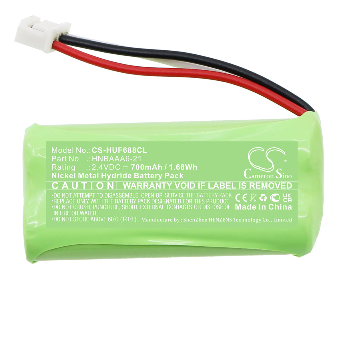 Replacement Battery for Huawei FH88 – Cordless Phone – 700mAh / 2.4V