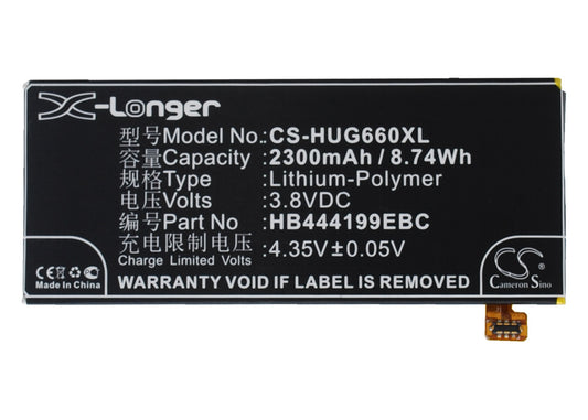 Replacement Battery for Huawei Ascend G660 – Mobile, SmartPhone – 2300mAh / 3.8V