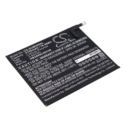 Replacement Battery for Huawei Mediapad M3 TD-LTE – Tablet – 5100mAh / 3.82V - image 1
