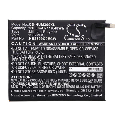 Replacement Battery for Huawei Mediapad M3 TD-LTE – Tablet – 5100mAh / 3.82V - image 3