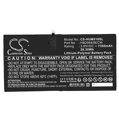 Replacement Battery for Huawei MediaPad M5 10.8 – Tablet – 7350mAh / 3.85V - image 3