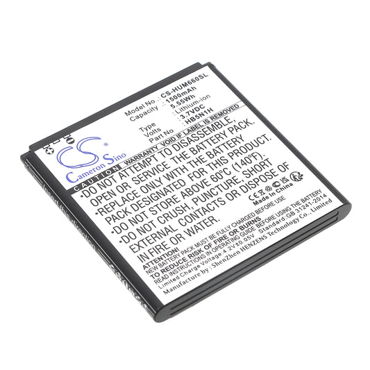 Replacement Battery for Cricket | T-Mobile | Huawei | MetroPCS | Fairphone Ascend Q – Mobile, SmartPhone – 1500mAh / 3.7V