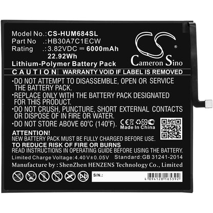 Replacement Battery for Huawei MediaPad M6 8.4 – Tablet – 6000mAh / 3.82V - image 3